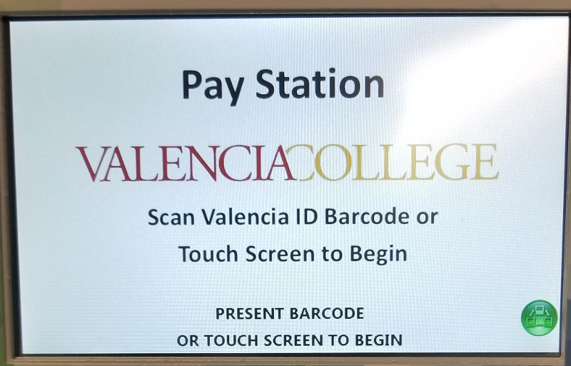 Pay Station kiosk touch screen