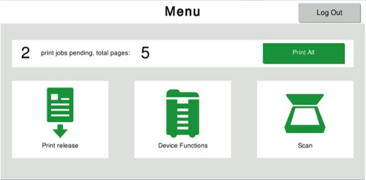 Printing station device functions